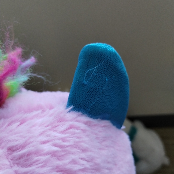 Zuru Rainbowcorns Plush Pink Cat Unicorn Silver Heart on Stomach Stuffed Toy 10" - Picture 13 of 16